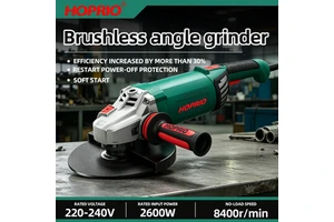 4. Corded High Power Brushless Angle Grinder 9inch(230mm), Industrial Grade Tool for Cutting Grinding and Polishing