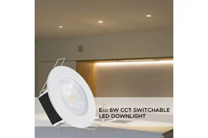 43MM Low Profile Recessed Spotlight 3 CCT Switch Fire Rated LED Spot Light Easy Install Embedded Downlight Junction Indoor Home