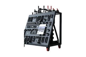 MIG/TIG Welding Trolley: Tool Panel & Bottom Storage for Supports