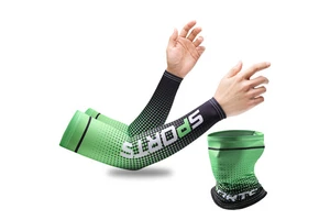 New Arm Sleeves Mask Set Cover Running UV Protection Baseball Face Shield Flex Arm Sleeves Sports Cycling Arm Sleeves