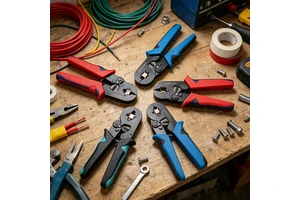 Home Appliance Repair Compact Manual Crimping Pliers Set for Insulated Terminal Blocks and Copper Wire Connections