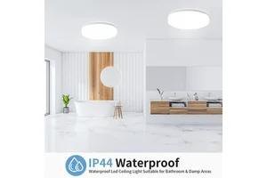 LED Three-proof AC Modern Ceiling Light Dustproof Moisture-proof Mosquito-proof Waterproof Lamp for Bathroom Balcony Bedroom