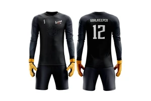Luson Adult Soccer Goalkeeper Uniform Men Jerseys Sets Football Goalkeeper Shirt Pants Shorts Uniforms