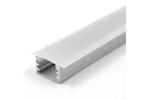 CHANNEL Aluminum LED Profile Light With Recessed LED Channel Custom Length Silver/Black Color Cutting & Welding Services