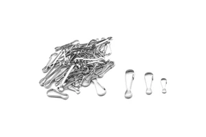 Metal Spring Hook Buckles Nickel Plated Snap Clips for Key Chains Zippers Plant Hangers Connectors Customized Size Color