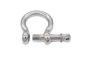 Screw Pin Anchor Shackle Stainless Steel 304 and 316 Bow ShackleLoad Clamp for Shackles Chains