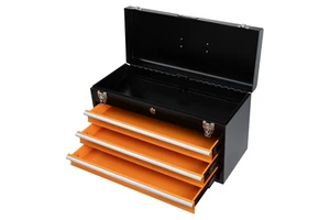 KSEIBI Professional Metal Tools Box Compartments with Handle 530mm for Tool Storage