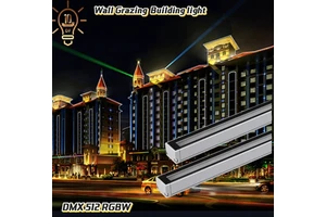 RGBW DMX512 Led Aluminum Outdoor IP67 Waterproof Wall Washer Strip Lights Facade Contour Lighting Hotel Villa