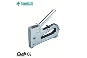 U Type Heavy Duty Industrial Framing Nail Gun JY836 Adjustable Wood Use Flat Cable/Wire Fastening Manual Metal Body Chrome