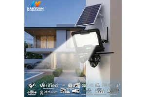Solar Street Light With Camera Network Camera Camera De Surveillances Solar Flood Lights Wifi Security Camera Outdoor Led Design