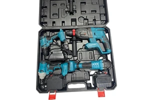 Multifunction Household DIY Electrician Maintenance Tools Kit Li-ion Battery Electric Wrench Set Cordless Tool Set in Hard Case