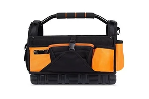 FREE SAMPLE FACTORY PRICE 16 Inch Open Top Tool Bag Ultra Frame Tote Tool Box 22 Pocket Hard Utility Tool Bin