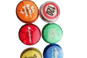 New Style Plastic Round Safety Warning Light Round Shape Safety Reflector Lamp for Outdoor Product Promotional