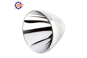 Custom Made Cnc Machining Aluminum Led Cup Lamp Holder Led Reflector with Aluminum Coating