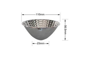 Metal Spinning Custom Size Small Aluminium Ceiling Light Spotlight Reflector Bowl Cup, 24 Degree Cob Led Reflectors