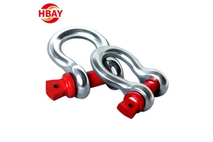 1Ton 100Ton Heavy Industry Marine Rigging Hardware D-Shackle 7/8 Inch Carbon Steel Screw Pin Anchor Shackle Galvanized Mining