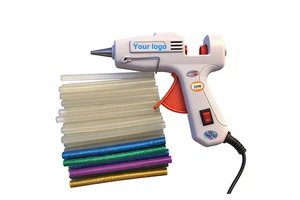 Guangzhou Factory Wholesale Power Tools Set Mini DIY Hot Melt Glue Gun with 30 Piece Hot Melt Glue Stick Kit Packed in Box