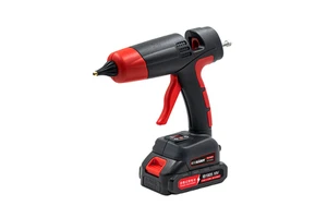 Professional Rechargeable Portable Hot Melt Glue Gun with 10 Copper Nozzles and Safety Lock for DIY Grade