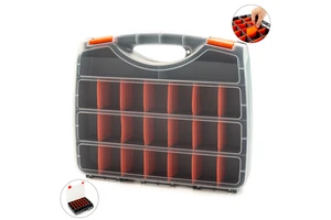 custom Portable 34 Compartments Screws Nuts Nails Bolts Hardware Tool Storage Box Organizer Small Parts Storage case
