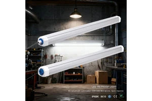 IP65 Waterproof Tri-proof LED Lighting Fixture 2FT/4FT/5FT Vapor-proof Luminaire Indoor/Outdoor Industrial Use 30W ETL Certified