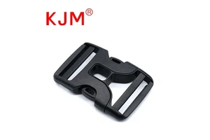 KJM Dual Adjustable Webbing Strap Side Release Plastic Buckle Clip For Travel Backpack Camera Waist Bag