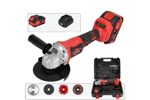 21V Brushless DIY Power Tool Industrial Angle Grinder Machine Cordless Li-ion Battery Fast Charger for Metal/Stone Cutting CE