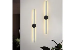 Minimalist Long Strip LED Wall Lamp for Background Living Room Lighting and Decoration Surface Mounted Linear Wall Light