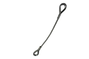 C-PIN Wire Rope Sling 5 mm Diameter Steel Wire Cable with Thimble Eyes Each End