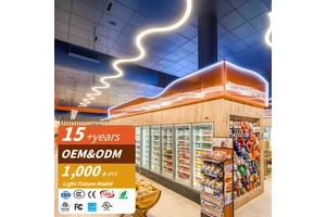 RONSE Industrial Aluminum LED Linear High Bay Light 1.2m/2.4m Rectangle Ceiling Light with 5-Year Warranty
