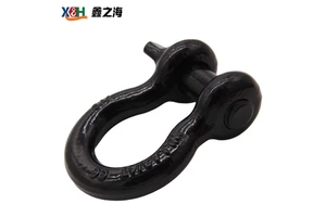 Industrial Alloy Steel Drop Forged Bow Shackle Anchor Shackle Safety Pin Durable Shackle
