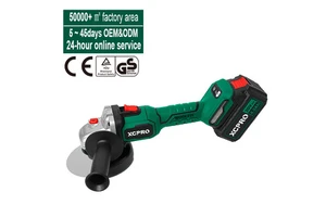 20V Cordless Angle Grinder Power Tool Multi-Function Lithium Battery Industrial Electric Angle Grinder for Cutting Grinding