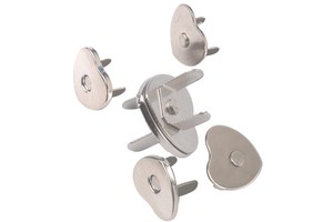 Factory Thin Strong Heart Shape Magnetic Snap Buttons Magnet Buckle