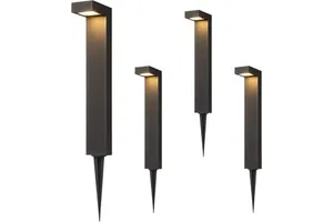 Outdoor Aluminum Integrated LED Lawn Lights Low Voltage Metal Pathway Lighting