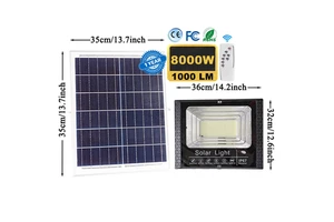 LED Solar Light For Outdoor Garden Floodlight Luminous Waterproof Stairs Wall Solar Light Dimming Light/time/remote Control