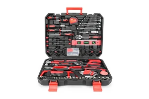 158 Pcs Combination Tool Kit Hand Tool Kit Auto Repair Tool Set With Plastic Case