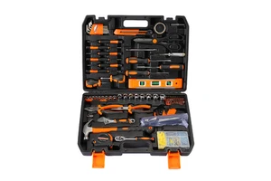 144-Piece Hand-Powered Force Tool Set with Electrical Tape Includes Box Packaging