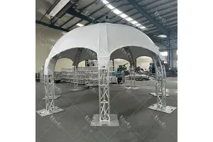 Event Aluminum Concert Stage Curved Semi-Circle Roof Lighting Truss System for Wedding Trade Show Display Service Equipment