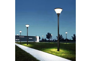 Customized Low Voltage Solar Garden Street Light Outdoor Waterproof Aluminum Black Pathway Led Garden Light