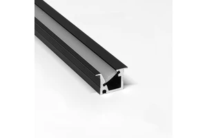 W10 H8.5mm T5 Soft Aluminum Alloy Cabinet Recessed Profile 45 Degree Oblique Lampbeam Angle 60 Emitting Diode Application