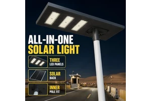 Split Solar Street Light Aluminum Housing 50-800W Photocell Dusk to Dawn Waterproof Road Light for Countryside Parking Lot