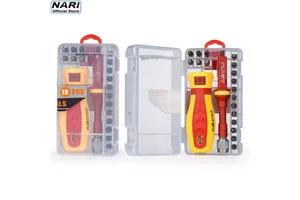 Hot Sale 18 1 CRV Electrician Special Flat Cross Bit Magnetic Screwdriver Set Home Repair Tool Plastic OEM Customizable