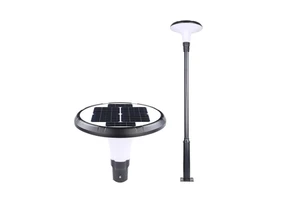 Waterproof Black Solar Garden Lamp Retro Outdoor Landscape Villa Residential Night Lighting
