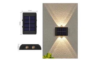 New Type Outdoor Solar Courtyard Lamp Household Wall Lighting with Excellent Atmosphere for Garden Yard or Garden Walls