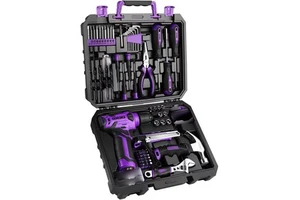 119 Sets of Electric Tool Kits, Including 8V Cordless Drill/screwdriver, Hammer, Wrench, Screwdriver Integrated Manual Tool Kit