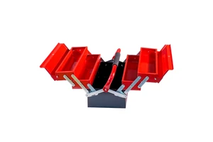 Metal tool box Professional 21'' Three-layer Portable Iron Tool Box Mental Tool Box Handle tool box