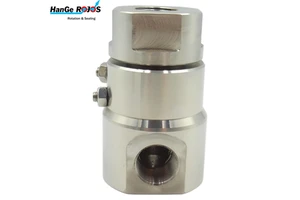 Customizable 304 Stainless Steel High-Pressure (300 Bar) Low-Speed Jaw-Jaw Rotary Joint HDX-1/2" Polished Female Thread Swivel