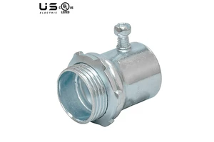1/2" EMT Conduit Set with Zinc-Plated Steel Screw Connector Electrical Coupling Pipe Fitting Rigid Conduit Accessories