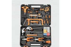 Dedicated Multi-Function Rigid Heavy Duty Plastic Worksite Jobsite Tool Storage Box Hardware Tool Kit