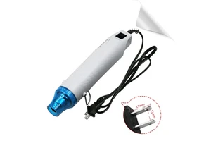 Best Selling Shrink Wrap Embossing Powder 110v/220v/230v 300W US/UK Plug Hot Air Blower Mini Heat air Gun