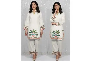 Premium Cotton Silk Co-ords Set (SL00247)-2 Piece Short Set 3/4 Sleeves 2 Designs Perfect Outfits